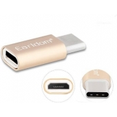 Earldom Micro-USB naar USB-C Converter - Goud