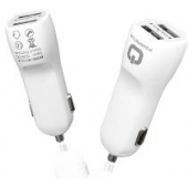 Autolader Powerstar - USB (2x) - Wit - 2.4 Ampere