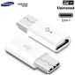 Samsung Galaxy C7 Pro Converter Micro-USB Naar USB-C - Origineel - Wit
