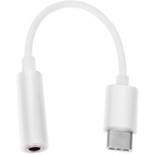 USB-C naar AUX Adapter Wit
