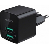 Aukey 2x USB Snellader - 12W