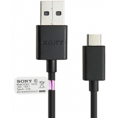 Datakabel Sony Xperia XA2 USB-C 100 CM - Origineel - Zwart