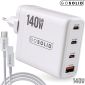 GO SOLID! USB-C 140W Snellader GaN2 - 4 Poorten USB-C/USB-A - wit