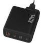 GO SOLID! USB-C 140W Snellader GaN2 - 4 Poorten USB-C/USB-A - Zwart