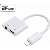 iPhone splitter - Audio Jack 3,5 mm en Lightning 