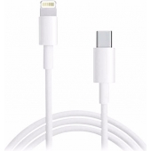Lightning naar USB-C kabel geschikt voor Apple iPad 4 - Wit