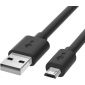 Micro-USB kabel voor One Plus - Zwart - 0.25 Meter