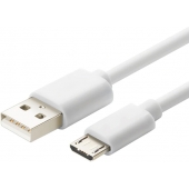 Micro-USB kabel - Wit - 0.25 Meter