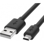 Micro-USB kabel voor LG - Zwart - 0.25 Meter