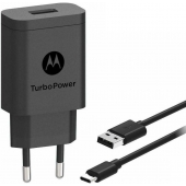 Motorola One Hyper Turbo snellader 15W Zwart - USB-C - 100CM - Origineel