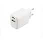 Musthavz 2 Poort Power Delivery Thuislader - USB-C + USB-A  - 20W - Wit