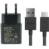 Oplader Sony Xperia 5 USB-C 2.7 Ampere 100 CM - Origineel - Zwart
