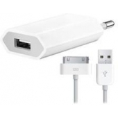  USB Oplader geschikt voor Apple iPhone 4 - 5 Watt - 1 Meter