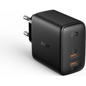 Power Delivery Oplader Aukey (2 x USB C) 65W 