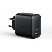 Power Delivery Oplader (USB A + USB C) Aukey 65W 