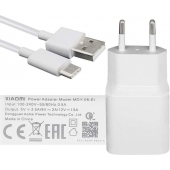 Snellader Xiaomi Mi 10 5G USB-C 2 Ampere 100 CM - Origineel - Wit