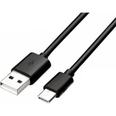 Universele Datakabel USB-C voor o.a. HTC 200 CM - Zwart