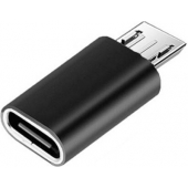 USB-C naar Micro-USB converter - Zwart