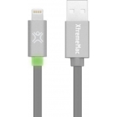 XtremeMac Flat Lightning kabel - Space Gray - 1.2 Meter