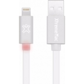 XtremeMac Flat Lightning kabel - Zilver - 1.2 Meter